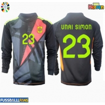 Spanien Unai Simon #23 Torwart Auswärtstrikot EM 2024 Langarm